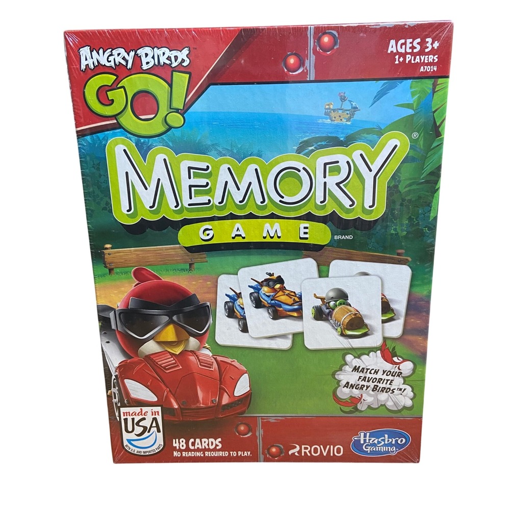Hasbro Angry Birds Go! Memory Matching Game 48 Cards Rovio 2013 New A7014